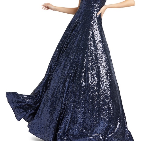 Mac Duggal Sequin Ball Gown - Picture 3 of 6